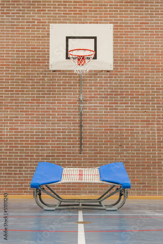 Interior of a gym at school photo