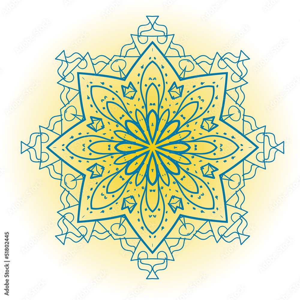 Oriental mandala motif mehndi paint karma Oriental mandala motif mehndi paint karma