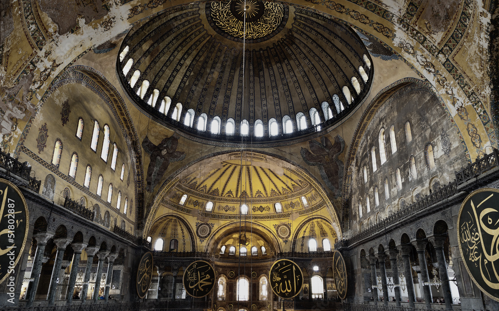 Interior de Santa Sofia (Estambul,Turquia)