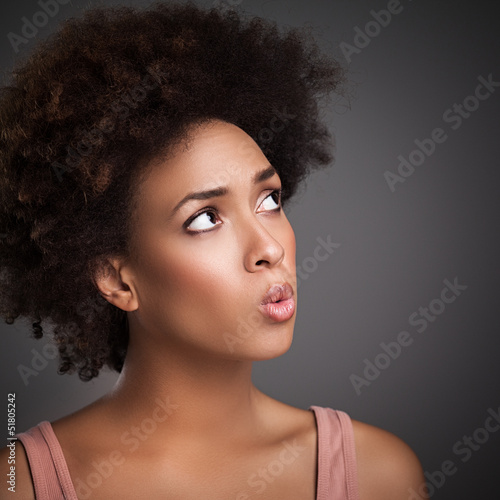 Photography African Woman Whistling