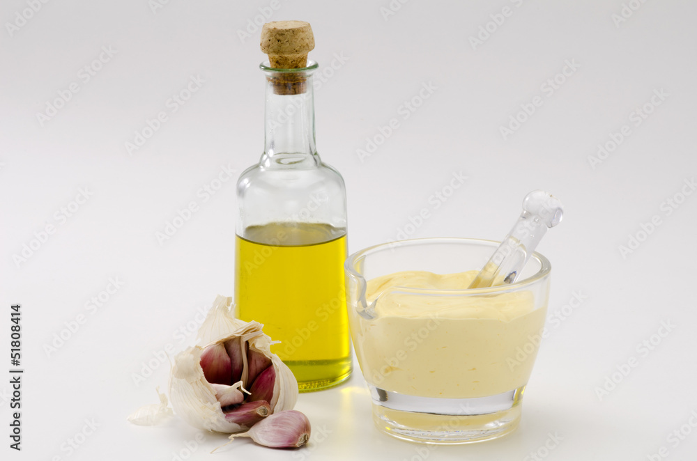 Garlic Mayonnaise Sauce. Alioli. Garlic Mayonnaise Sauce. Alioli.