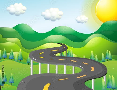 A very narrow road