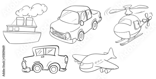 Different kinds of transportations