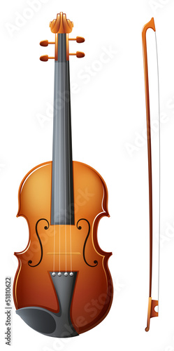 A brown violin