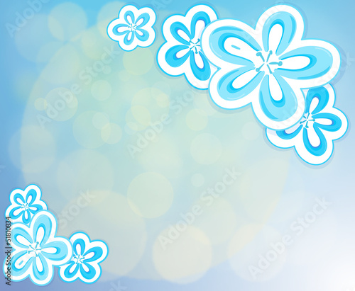 A blue-colored stationery