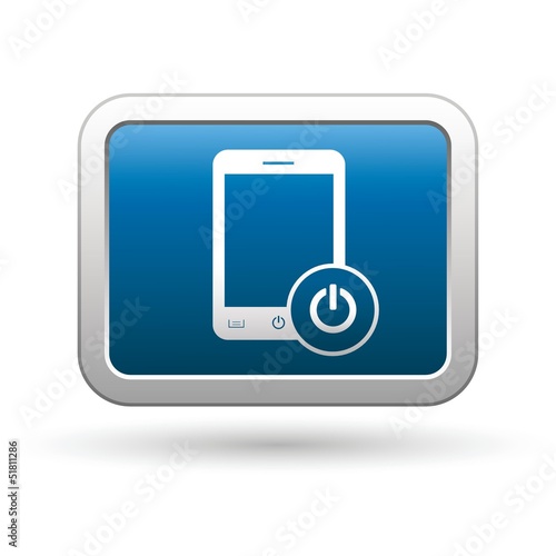 Phone with power icon