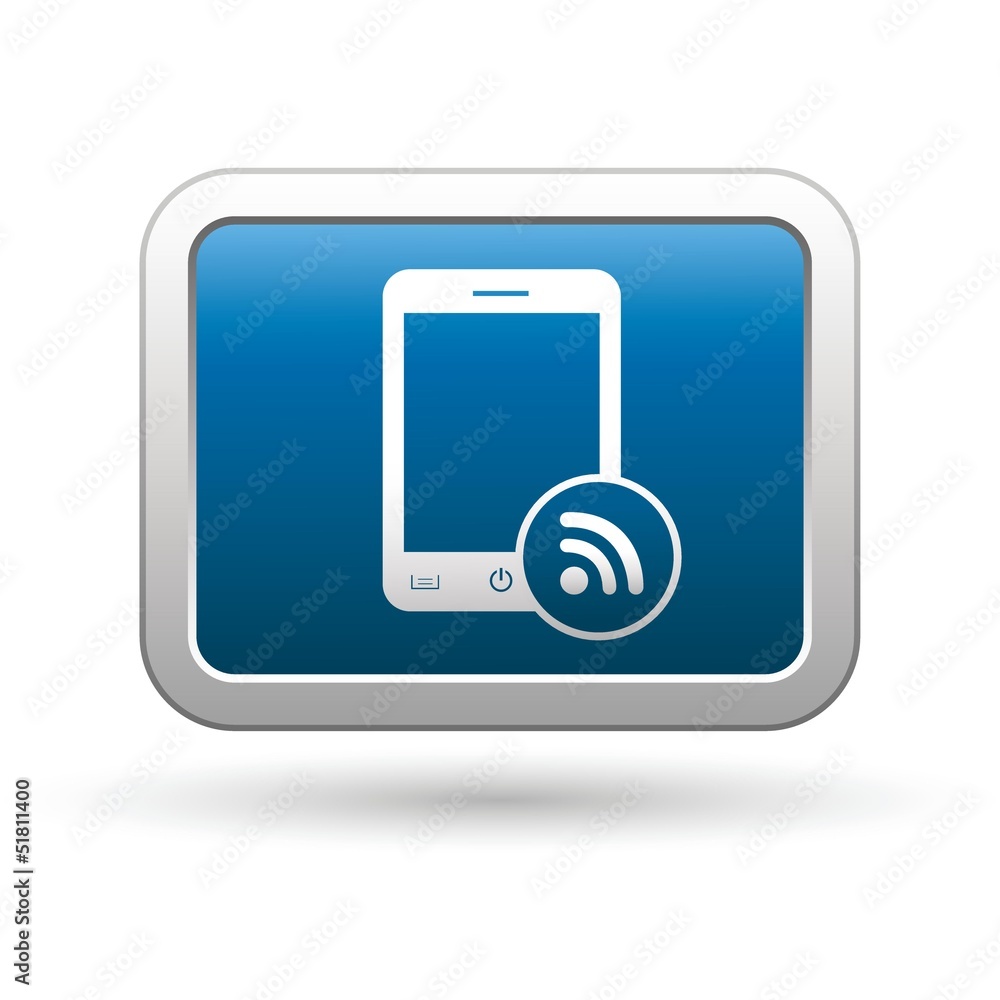 Phone with rss icon Phone with rss icon