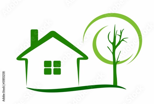 sweet home - house and tree