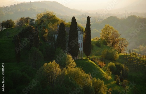 Obraz na plátně Asolo-Villa degli Armeni o Fresco