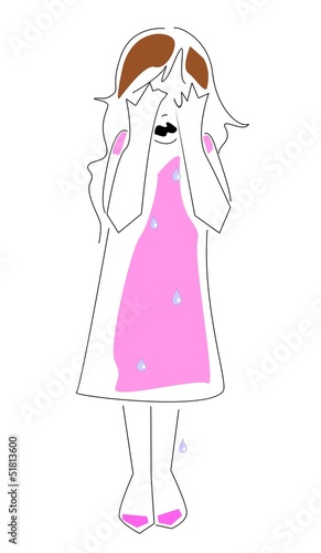 niña llorando