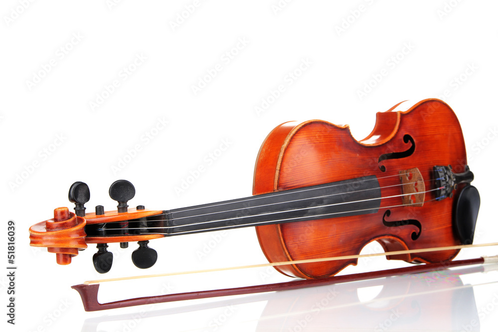 Classical violin isolated on white Classical violin isolated on white