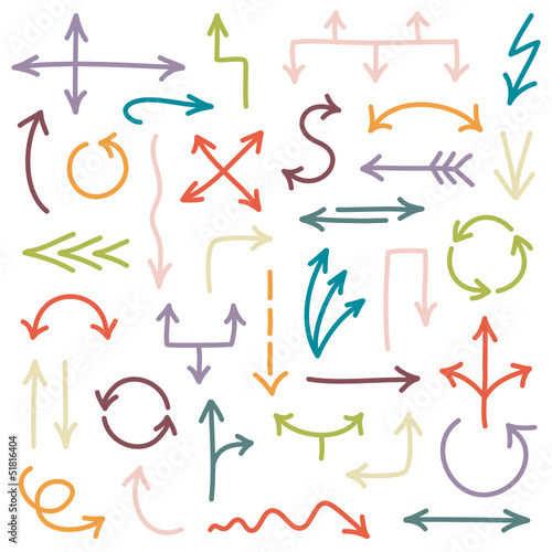 Set Of Arrows Color