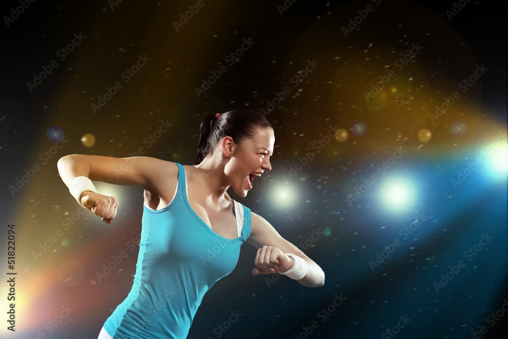 Fitness woman exercising Fitness woman exercising