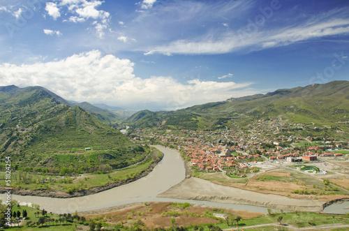 Mtkvari and Aragvi, river, georgia
