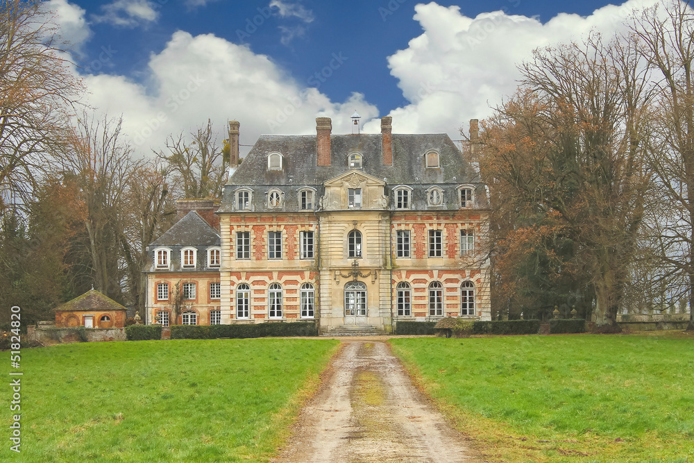The old mansion in the park. France