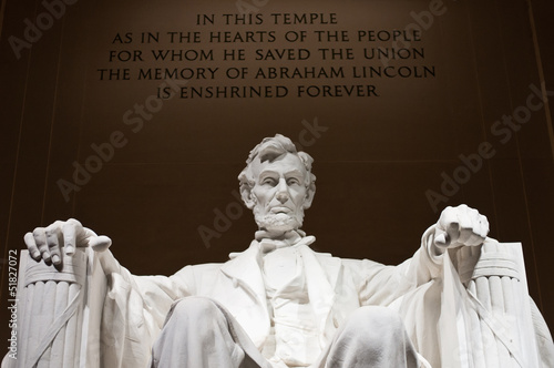 Lincoln Memorial Statue Close Up