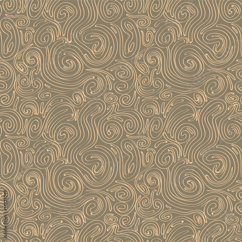 Seamless pattern with abstract swirls