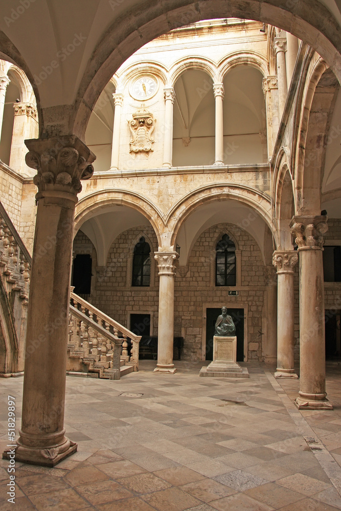 Atrium, Rector's palace, Old Town, Dubrovnik, Croatia