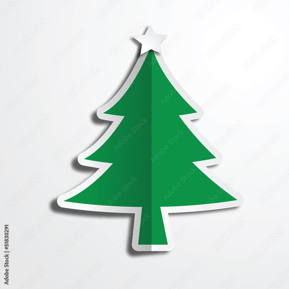 Christmas tree paper art work Christmas tree paper art work