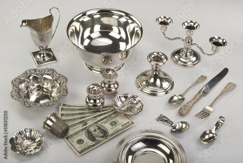 Fotografija Scrap Silver sell today for big money.