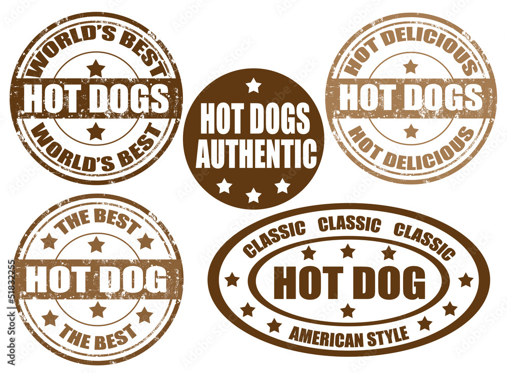 Hot dogs stamps