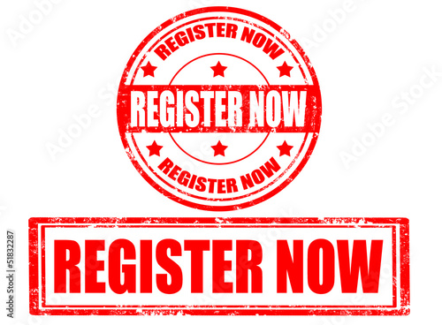 Register now stamps