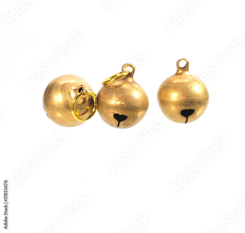 shiny christmas golden bell