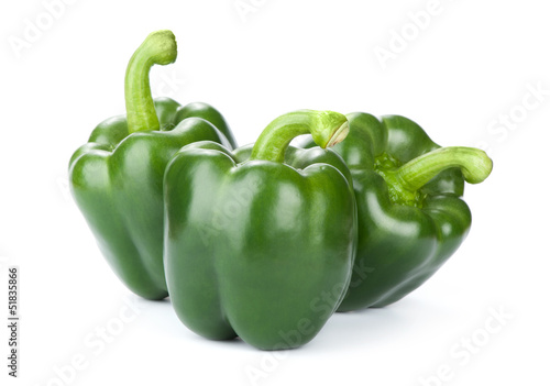 Green peppers Fototapet