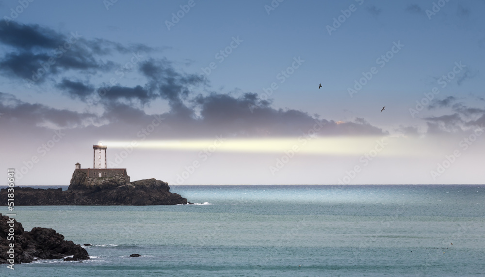 Lighthouse in dusk