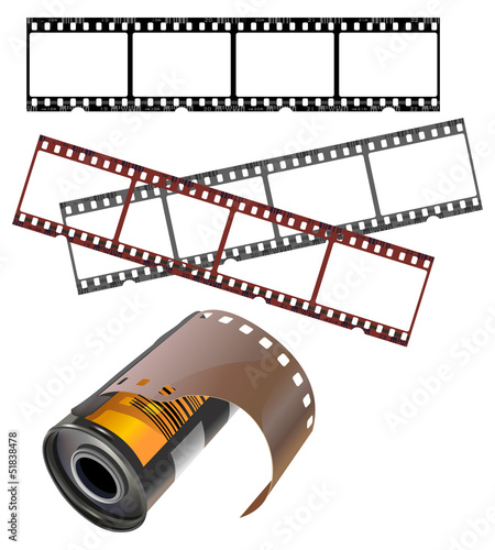 Negative frames and isolated film canister