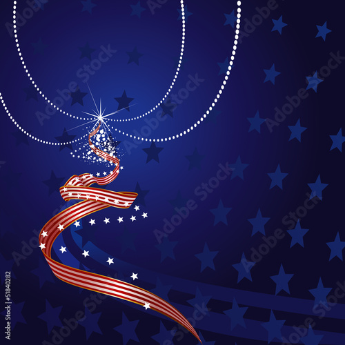 US Themed Christmas Tree