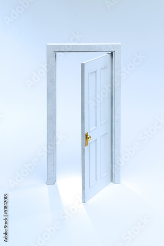 白いミニチュアの扉