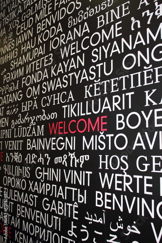 Welcome in many different language s from around the world