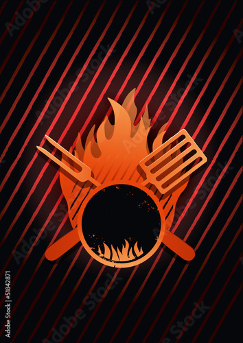 Grill Menu Background vector