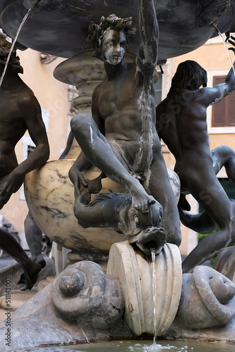 Fontana delle Tartarughe in Rome, Italy