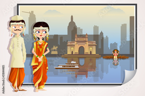 Maharashtrian Wedding Couple