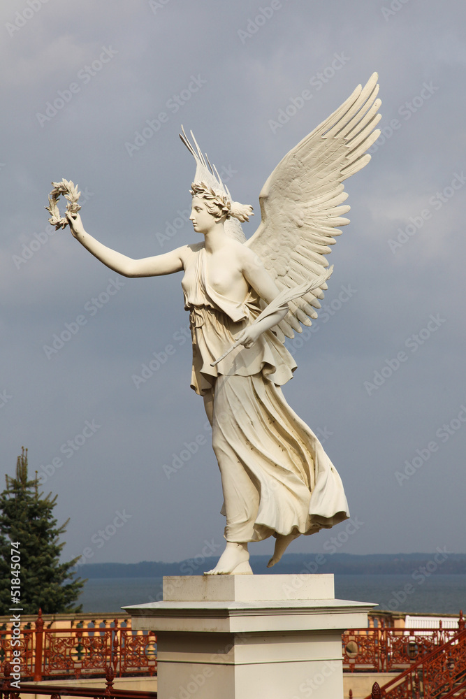 Fototapeta premium Victory - Statue in Schwerin castle, Germany