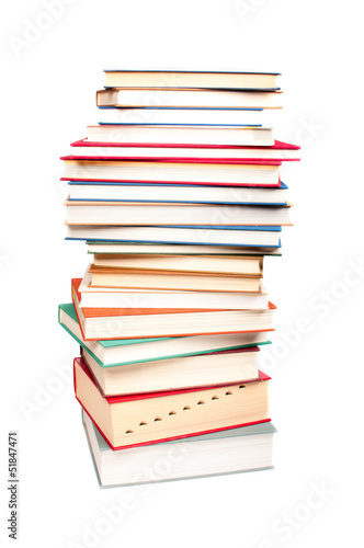 Stack of different books