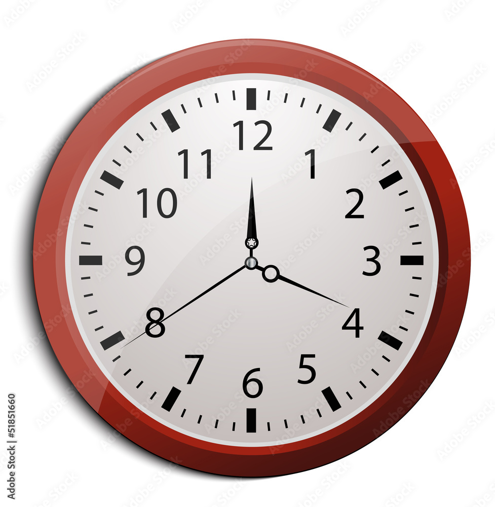 Clock, vector eps10 illustration