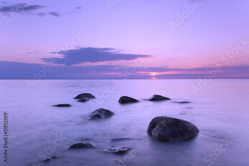 Baltic sea  twilight scene