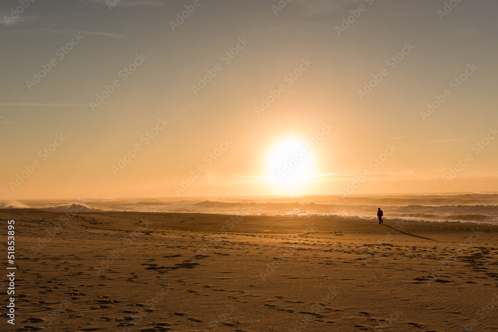 Sunset Beach Hat Man Sunset Beach Hat Man
