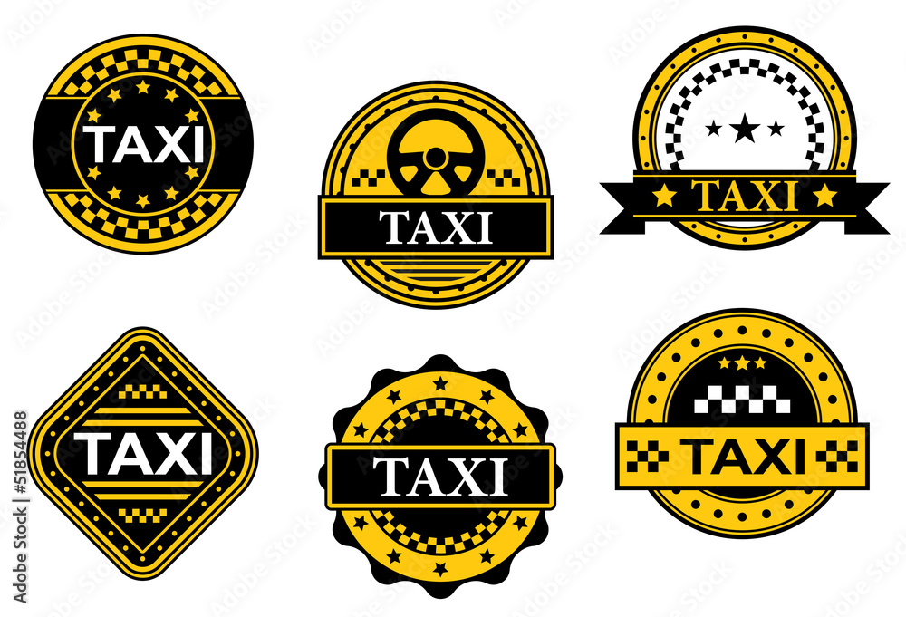 Taxi service symbols