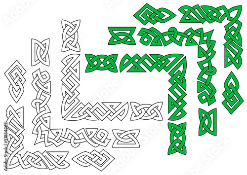 Borders and patterns in celtic style