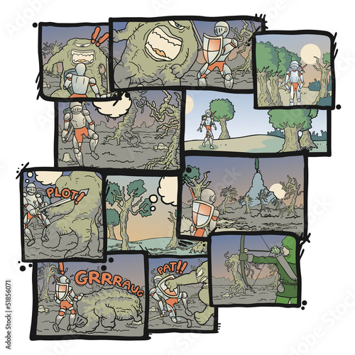 Art comic mosaic