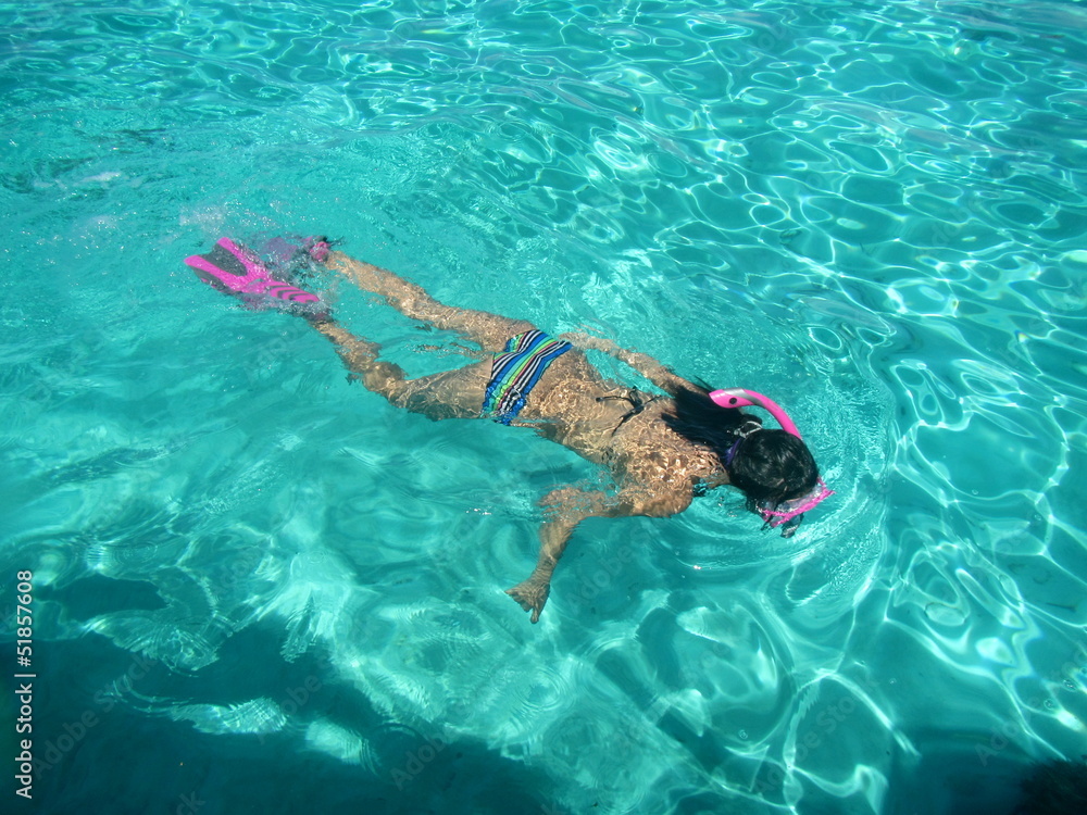 Snorkling tour, Tahiti island, French polynesia