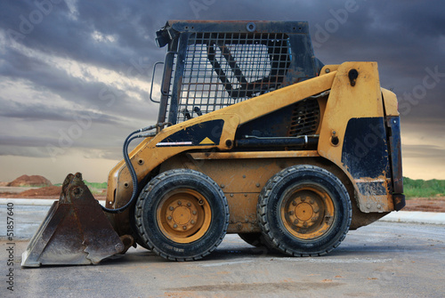 Papier peint skid loader