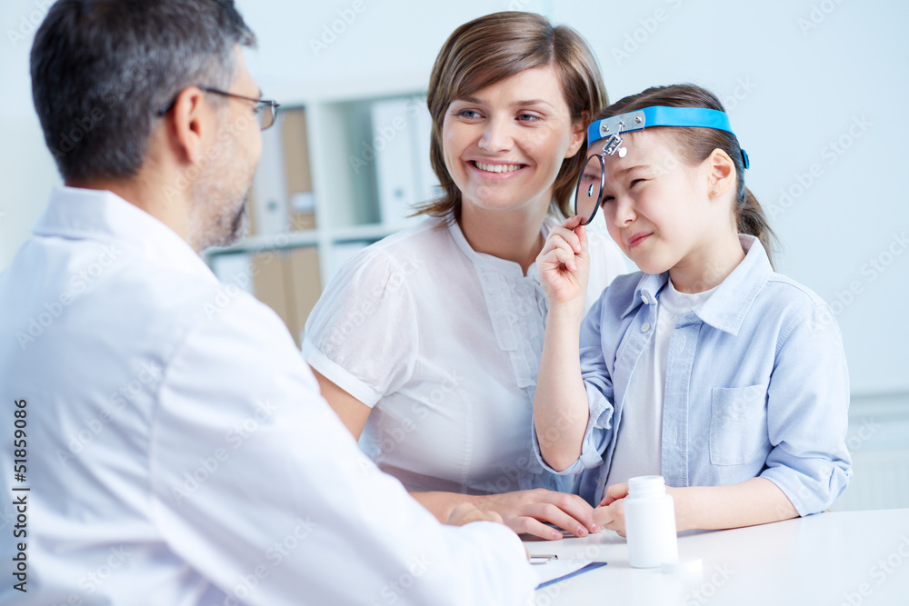 Fototapeta premium Speaking to the doctor