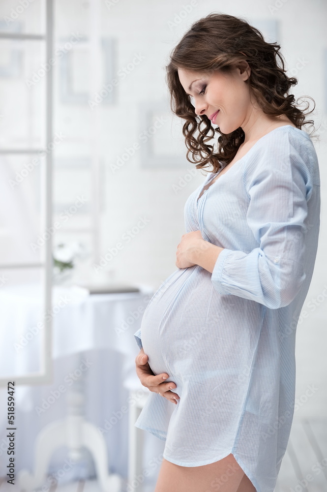 Portrait of the young pregnant woman Portrait of the young pregnant woman