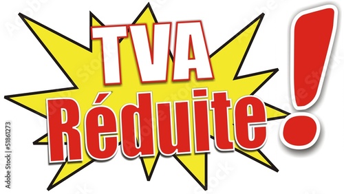 étiquette TVA réduite