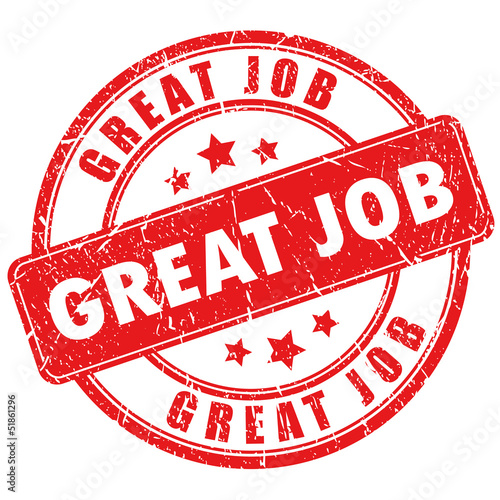 Vector great job stamp